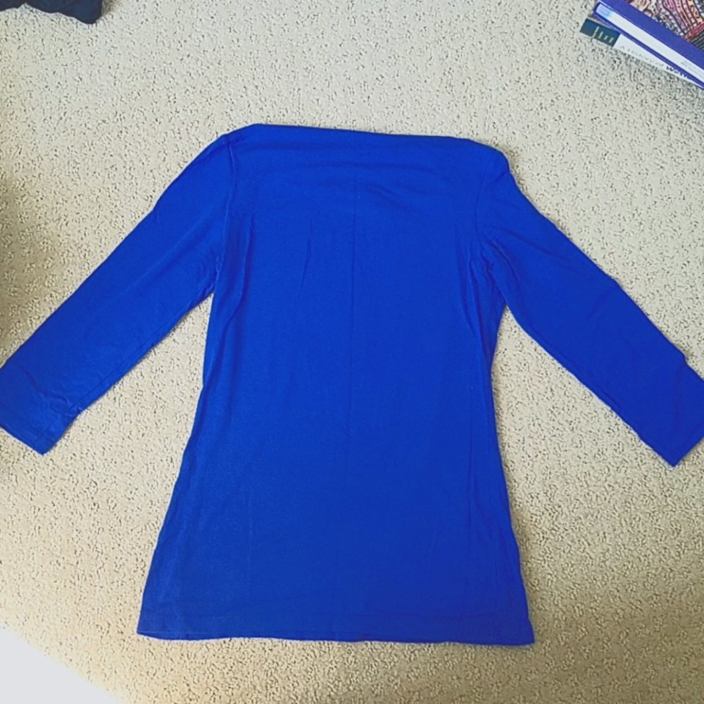 Blue elegant top